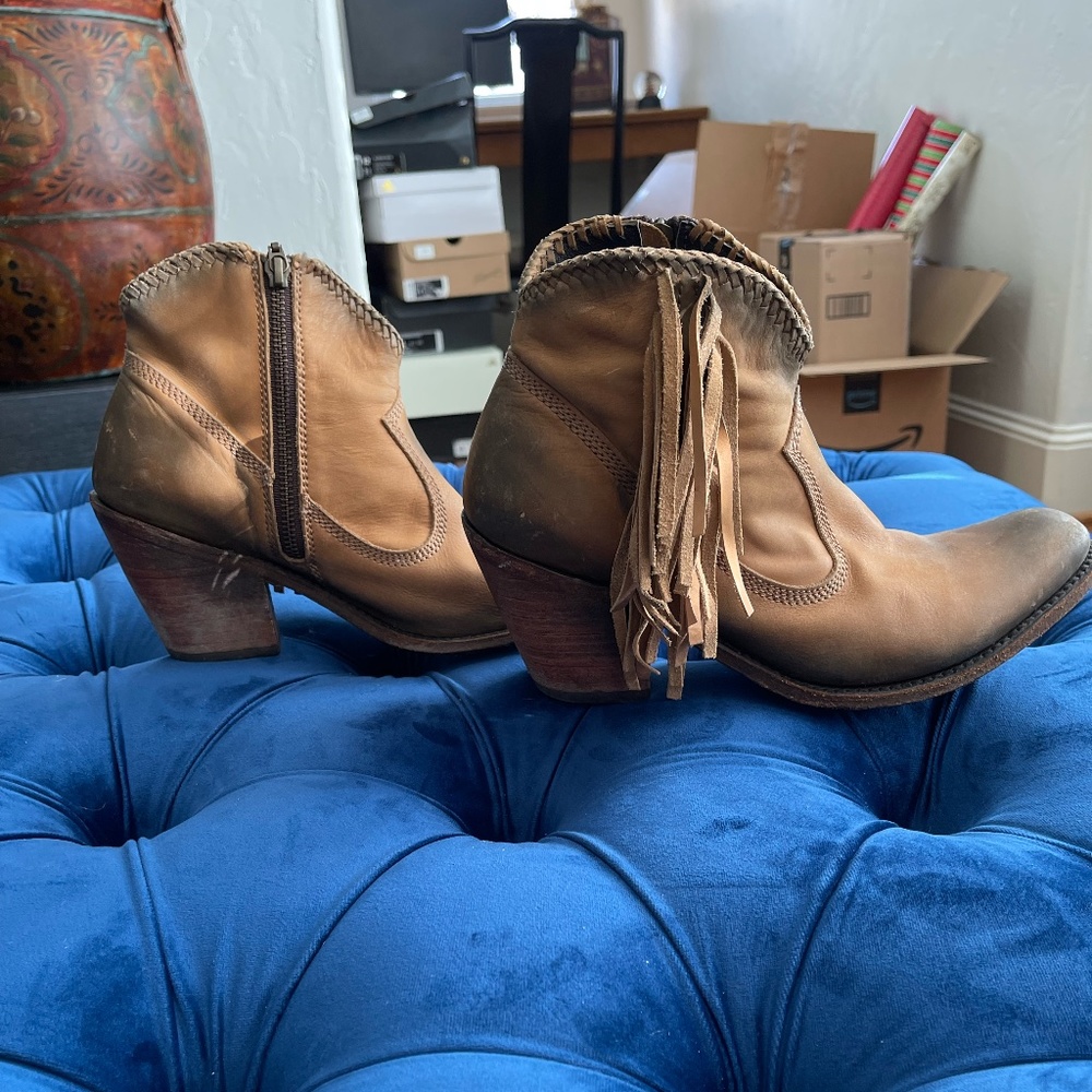 Liberty Black Tasseled Ankle Boot